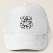 Moderne typografie Beste vriendin van de bruid Trucker Pet (Voorkant)