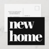 Moderne typografie Bewegende aankondiging Briefkaart (Voorkant / Achterkant)