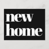 Moderne typografie Bewegende aankondiging Briefkaart (Voorkant)