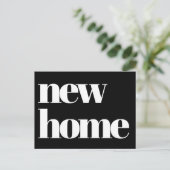 Moderne typografie Bewegende aankondiging Briefkaart (Staand voorkant)