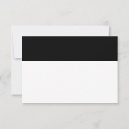 Moderne Typografie Black & White Stripes | RSVP (Achterkant)