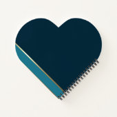 Moderne typografie Blauwgroen Aqua Blue Pocket Not Notitieboek (Achterkant)