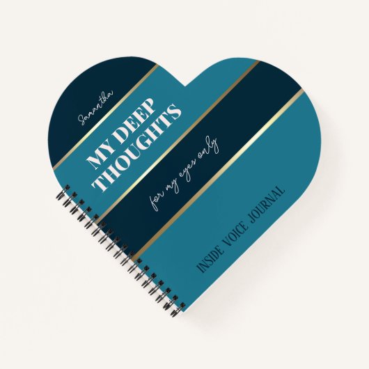 Moderne typografie Blauwgroen Aqua Blue Pocket Not Notitieboek (Voorkant)