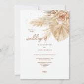 Moderne typografie, Boho Fall Wedding Kaart (Voorkant)