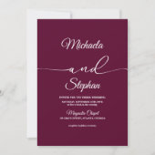 Moderne typografie | Bold Bellisia Wedding Kaart (Voorkant)