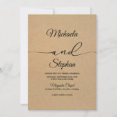 Moderne typografie | Bold Bellisia Wedding Kaart (Voorkant)