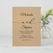 Moderne typografie | Bold Bellisia Wedding Kaart (Staand voorkant)