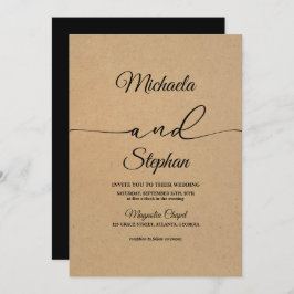 Moderne typografie | Bold Bellisia Wedding Kaart