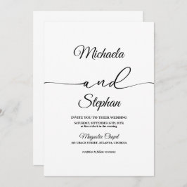 Moderne typografie | Bold Bellisia Wedding Kaart