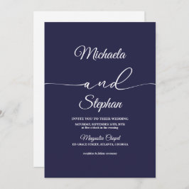 Moderne typografie | Bold Bellisia Wedding Kaart