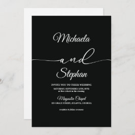 Moderne typografie | Bold Bellisia Wedding Kaart