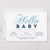 Moderne Typografie Boy Baby shower, Sprinkle Kaart (Voorkant)