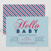 Moderne Typografie Boy Baby shower, Sprinkle Kaart (Voorkant / Achterkant)