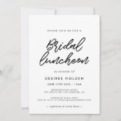 Moderne typografie Bruidslunch Kaart (Voorkant)