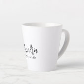 Moderne typografie bruidsmeisje cadeau latte mok (Rechterhoek)
