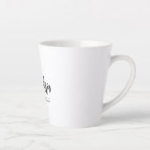 Moderne typografie bruidsmeisje cadeau latte mok (Rechts)