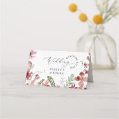 Moderne Typografie Bruiloft Plaats Kaart Plaatskaartje (Achterkant)