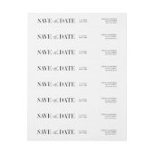 Moderne Typografie Bruiloft Save the Date (Vel)