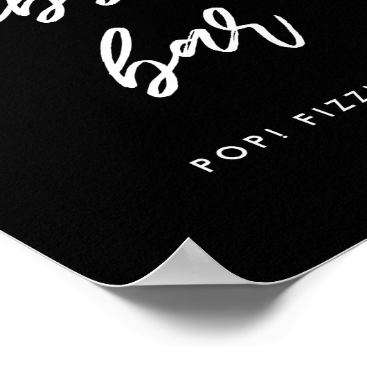 Moderne typografie Bubble bruiloft bord Poster