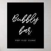 Moderne typografie Bubble bruiloft bord Poster