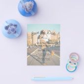 Moderne Typografie Budget Foto Opslaan De Datum Flyer (Enkel)