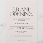 Moderne Typografie Business Grand Opening Flyer (Voorkant)