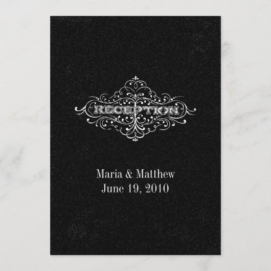 Moderne  Typografie Chalkboard Wedding Menu (Achterkant)