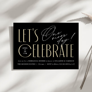 Moderne typografie chic oefendiner kaart