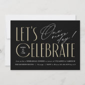 Moderne typografie chic oefendiner kaart (Voorkant)