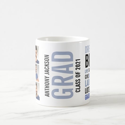 Moderne Typografie Citaat & de Collage van de Foto Koffiemok (Center)