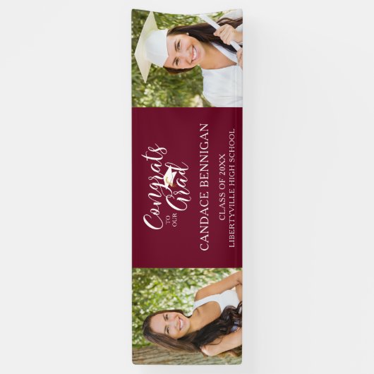 Moderne typografie CONGRATS AFSTUDEERDER Foto Maro Spandoek (Verticaal)