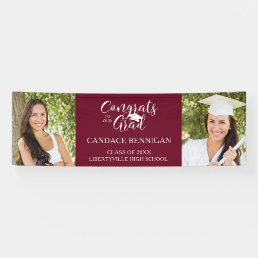 Moderne typografie CONGRATS AFSTUDEERDER Foto Maro Spandoek (Horizontaal)