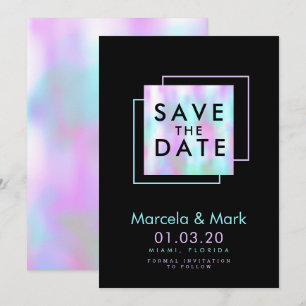 Moderne Typografie Cotton Snoep Save the Dates Kaa Kaart