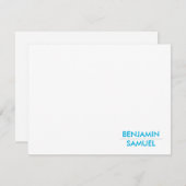 Moderne typografie Dank u wel de balk Mitzvah RSVP Kaartje (Voorkant / Achterkant)