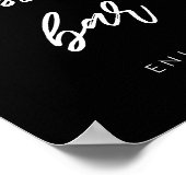 Moderne typografie Dessert bar bruiloft bord Poster (Hoek)