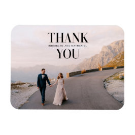 Moderne typografie dikke bedank magnet magneet