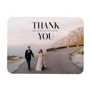 Moderne typografie dikke bedank magnet magneet