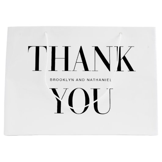 Moderne typografie dikke bedanktas groot cadeauzakje (Voorkant)