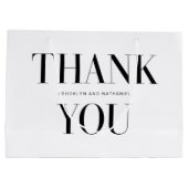 Moderne typografie dikke bedanktas groot cadeauzakje (Achterkant)