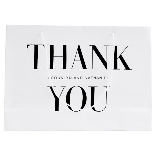 Moderne typografie dikke bedanktas groot cadeauzakje (Achterkant)