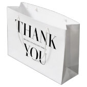 Moderne typografie dikke bedanktas groot cadeauzakje (Achterkant Gekanteld)
