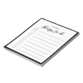 Moderne typografie Dingen om lijst te doen Notitieblok (Linkerzijde)