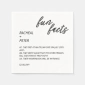 Moderne typografie Eenvoudig vuurtje Servet (Voorkant)