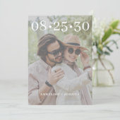 Moderne typografie eenvoudige fotobekleding bruilo save the date (Staand voorkant)