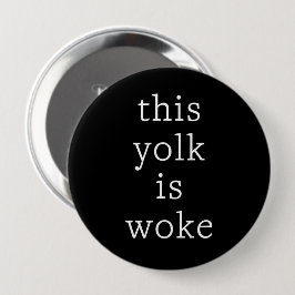 Moderne typografie Egg Trending Funny Humor Ronde Button 4,0 Cm