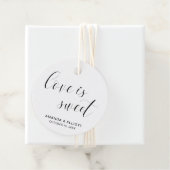 Moderne typografie Elegant Huwelijk Bedankjes Labels (In situ)