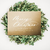 Moderne typografie elegant script bedrijfsgoud folie kaarten