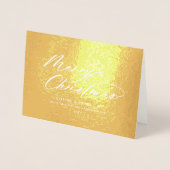 Moderne typografie elegant script bedrijfsgoud folie kaarten (Voorkant)