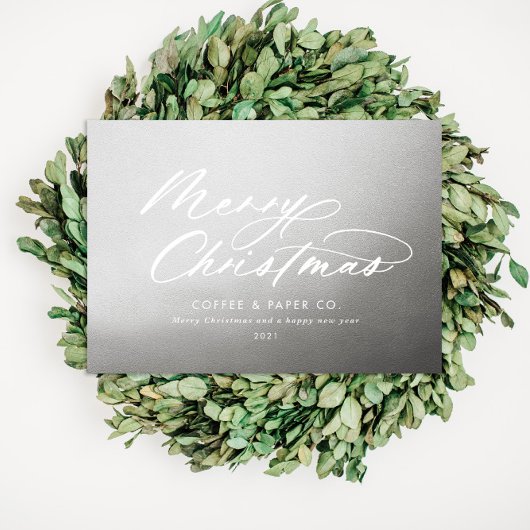 Moderne typografie elegant script corporate folie kaarten