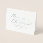 Moderne typografie elegant script Folie Ca Kaarten (Voorkant)